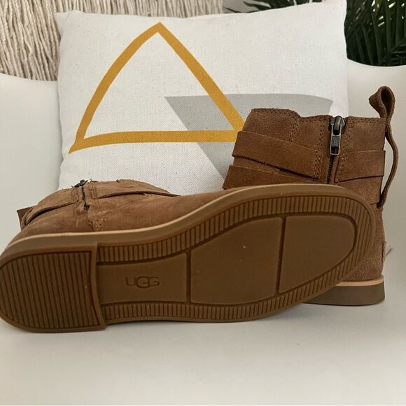 Ugg Josefene Distressed Suede Ankle Boots Chestnut US 6 EU 37 NEW MSRP $150 - Picture 8 of 10